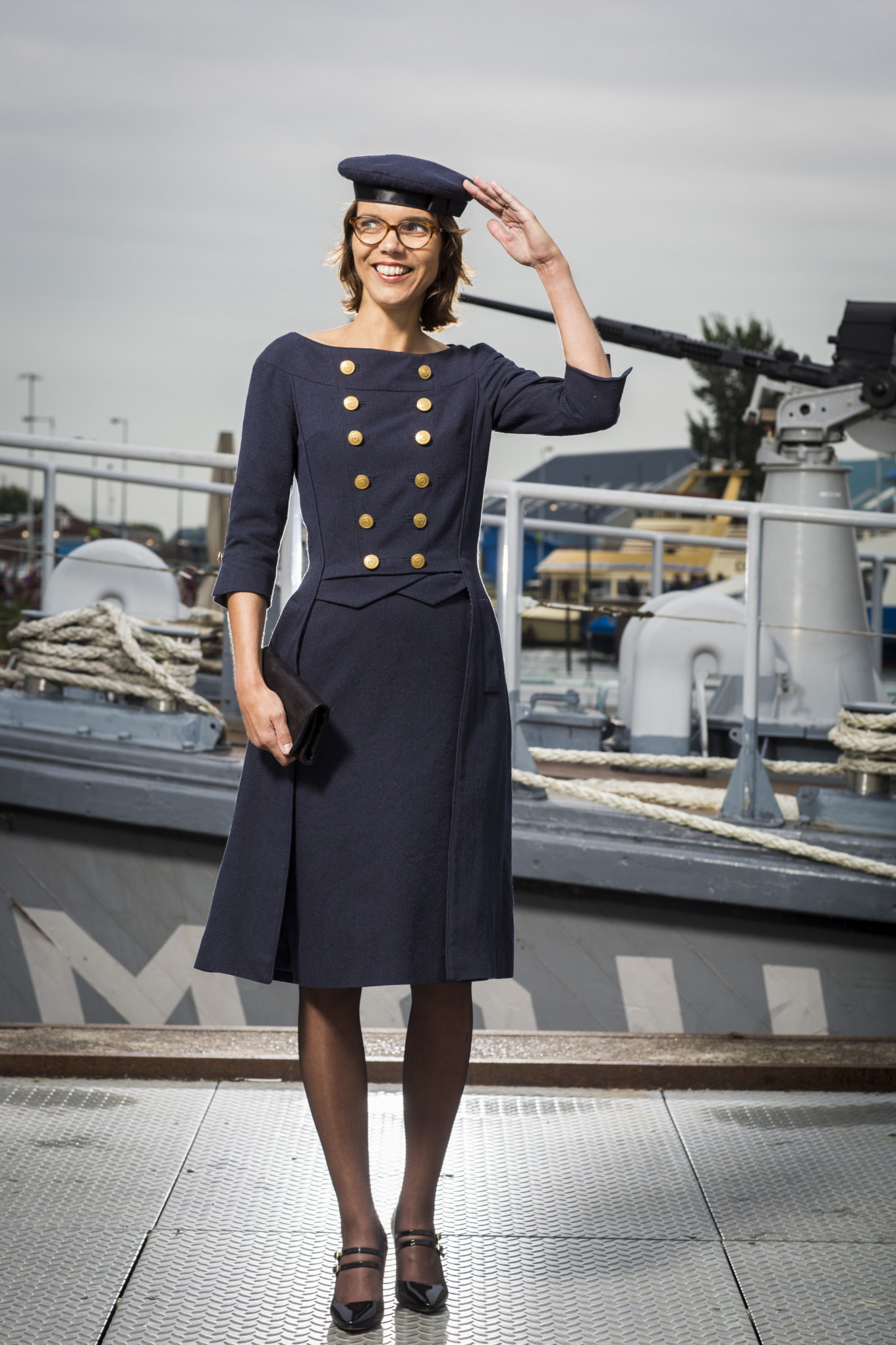 Carla Dik-Faber in haar geupcyclede prinsjesdag outfit. 